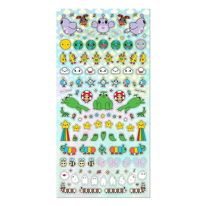 Apply Stickers - Happy World Mini Stickers — Sticker Sheet (stationery)