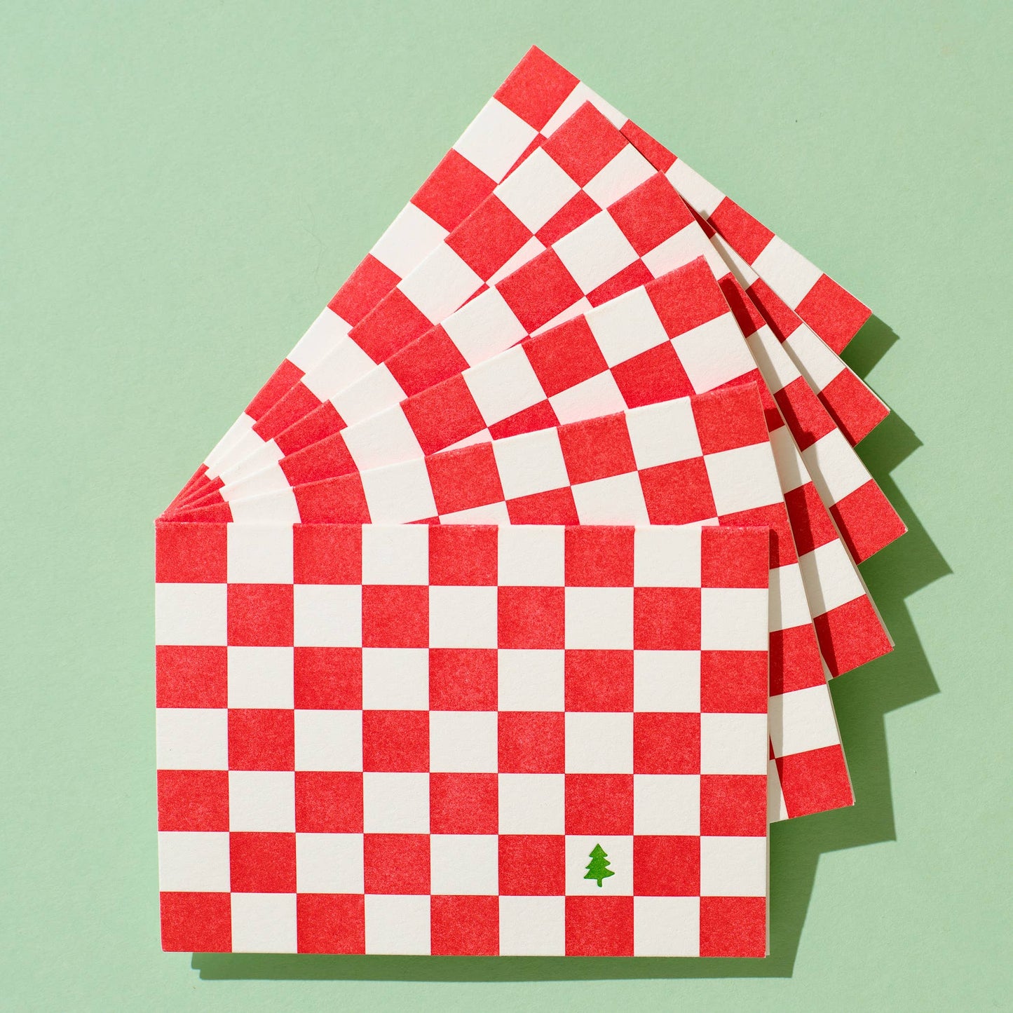 Shorthand Press - Holiday Checker Pattern Letterpress Card Box Set