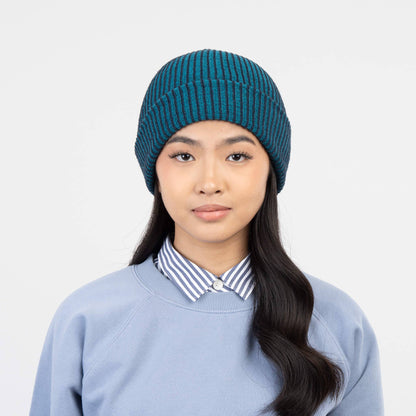 VERLOOP - Simple Rib Hat - Navy Teal