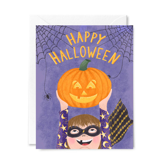 Courtney Beyer Design - Jack-o-Lantern Halloween Greeting Card