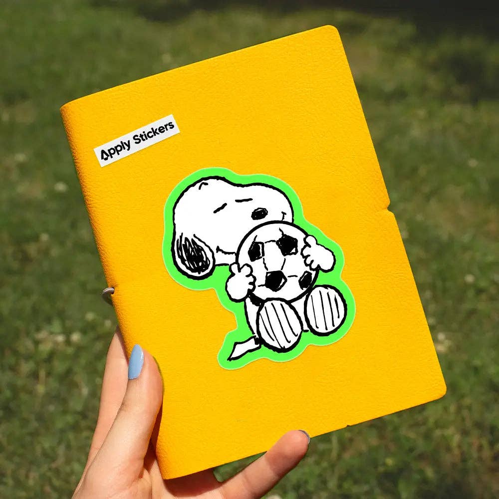 Apply Stickers - Soccer Snoopy - Die-Cut Sticker (World Cup)
