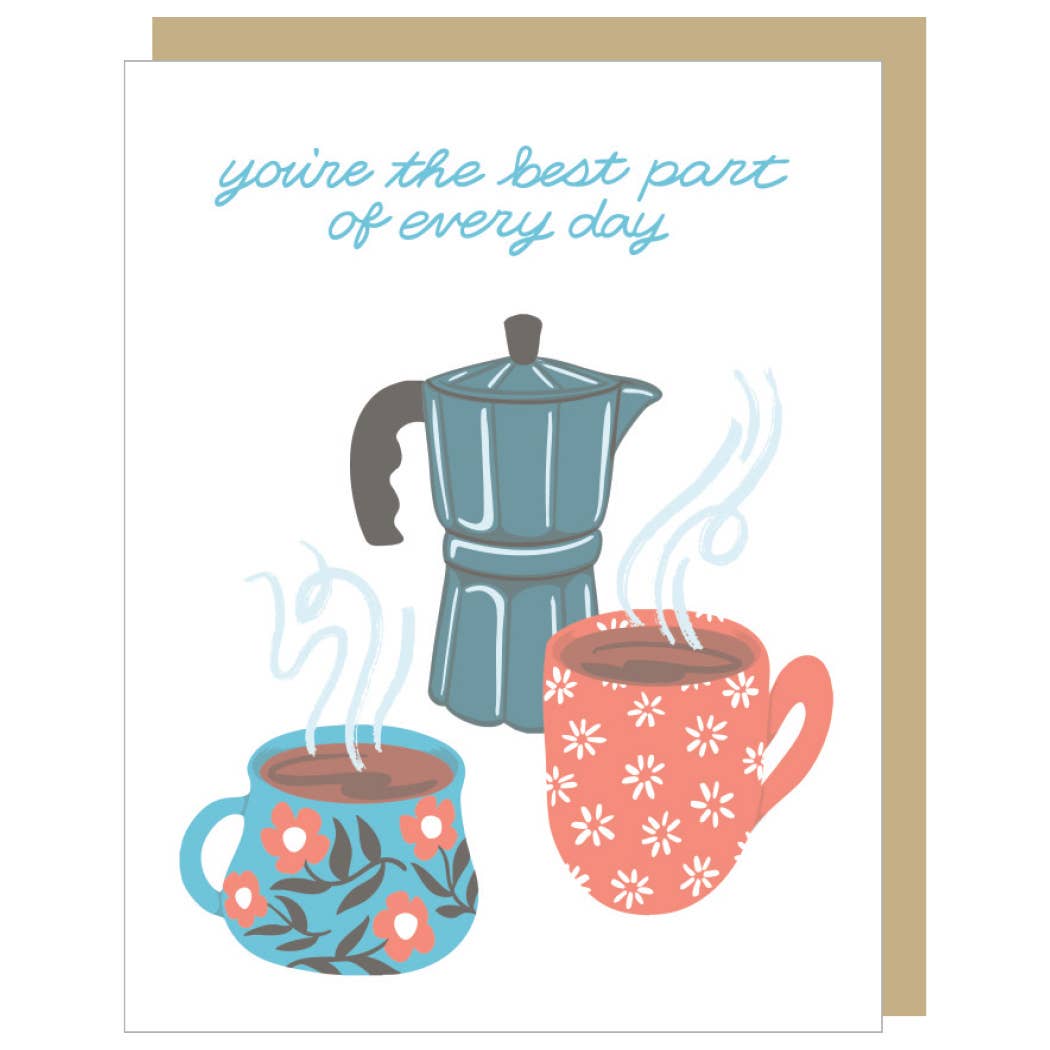 Smudge Ink - Coffee Date Love Card