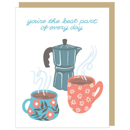 Smudge Ink - Coffee Date Love Card