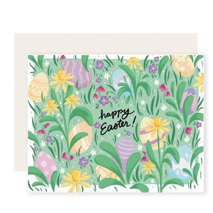 Slightly Stationery - Easter Flower Garden Card | Cute Easter Card