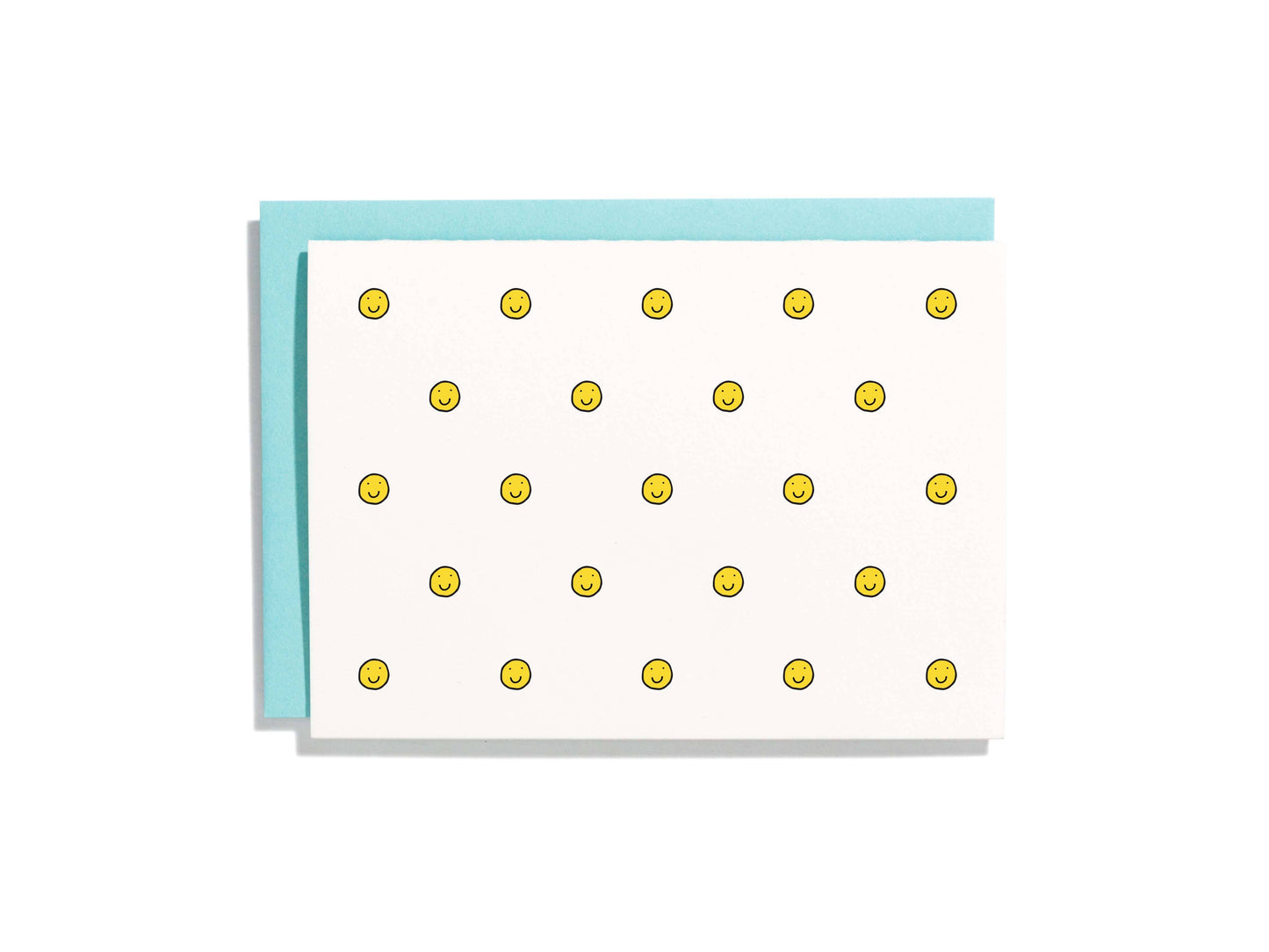 Shorthand Press - Smiley Face Pattern Letterpress Card Box Set