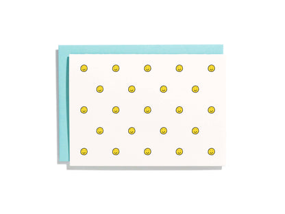 Shorthand Press - Smiley Face Pattern Letterpress Card Box Set