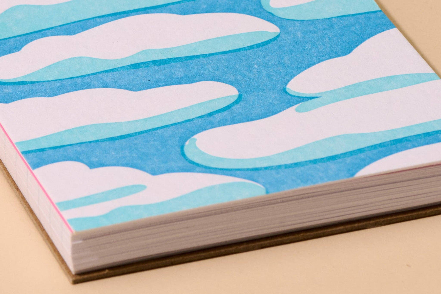 And Here We Are - Letterpress Small Spiral Notebook—Sky and Clouds (Dreamy)