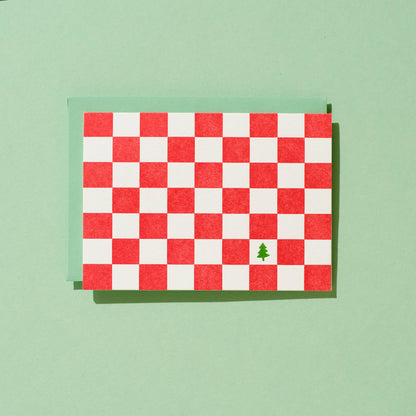 Shorthand Press - Holiday Checker Pattern Letterpress Card Box Set