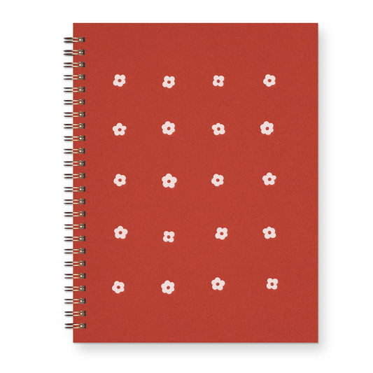 Ruff House Print Shop - Flower Grid Journal: Lined Notebook