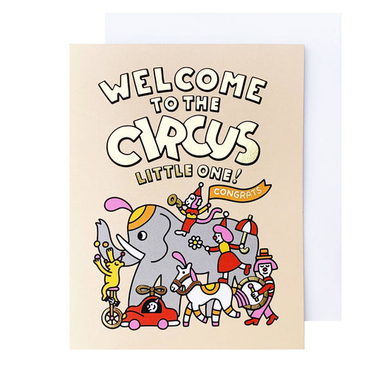 The Social Type - Little One Circus Baby Card