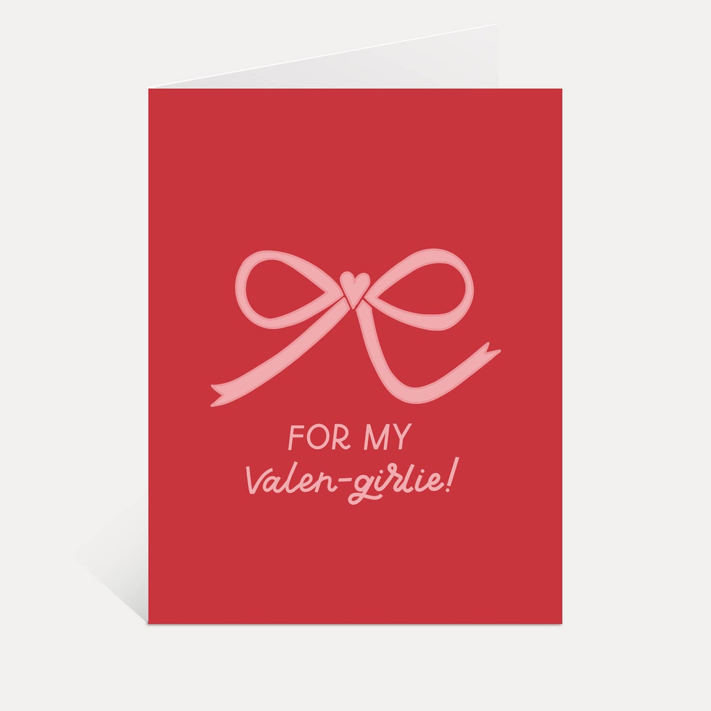 Just Follow Your Art - Valen-girlie Greeting Card | Valentine's Day Card Bow Design