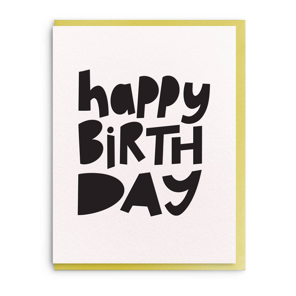 Dahlia Press - Birthday Chonky, Letterpress Birthday Greeting Card