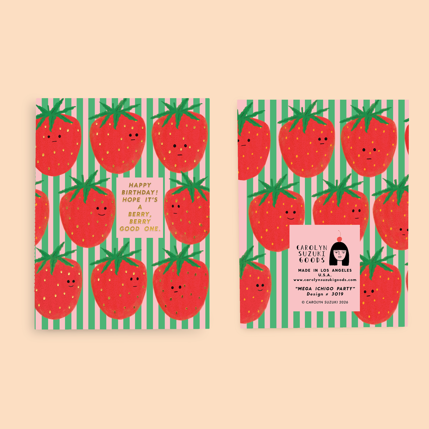 Carolyn Suzuki - MEGA ICHIGO PARTY - Birthday Card