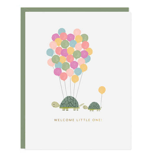 Ramona & Ruth - Welcome Baby Turtles Card