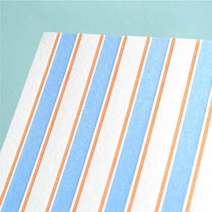 Shorthand Press - French Stripe Pattern Letterpress Card Box Set