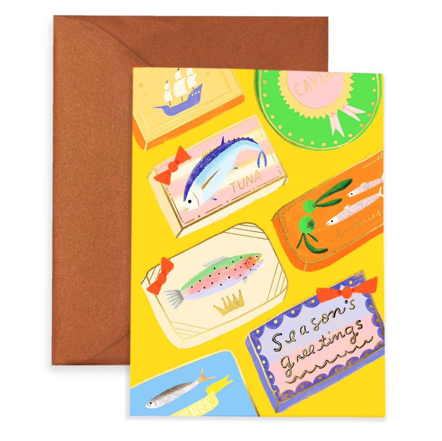 Carolyn Suzuki - DELICIOUS GREETINGS - Holiday Card Box Set of 6