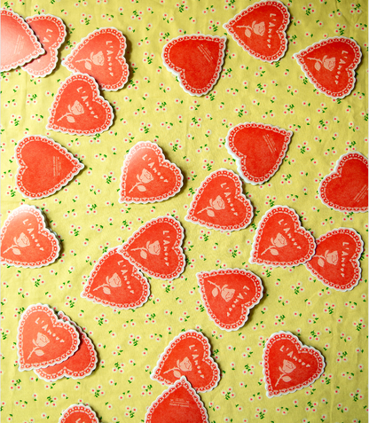 Isatopia - Rose Heart Amour Collection - Die Cut Card