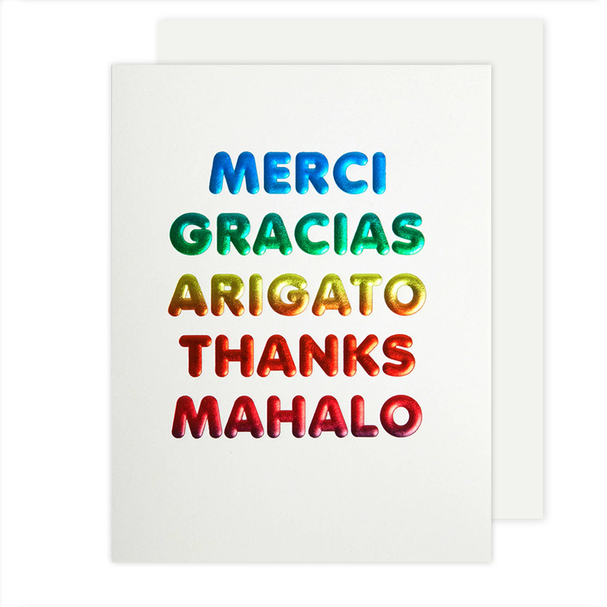 The Social Type - Thanks Languages Thank You Card: Single