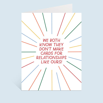 Just Follow Your Art - Our Relationship Card