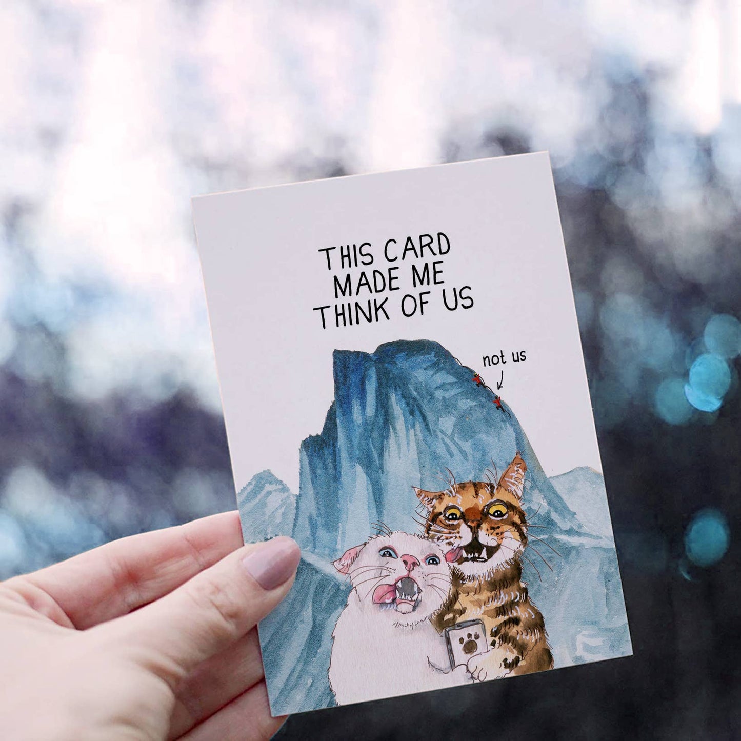 Liyana Studio - Cats Couple Adventure Funny Anniversary Card
