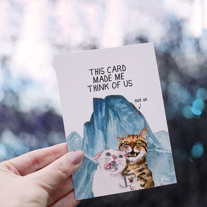 Liyana Studio - Cats Couple Adventure Funny Anniversary Card