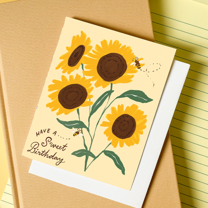 Karen Schipper - Sunflower Birthday – Floral Sunflower Birthday Card