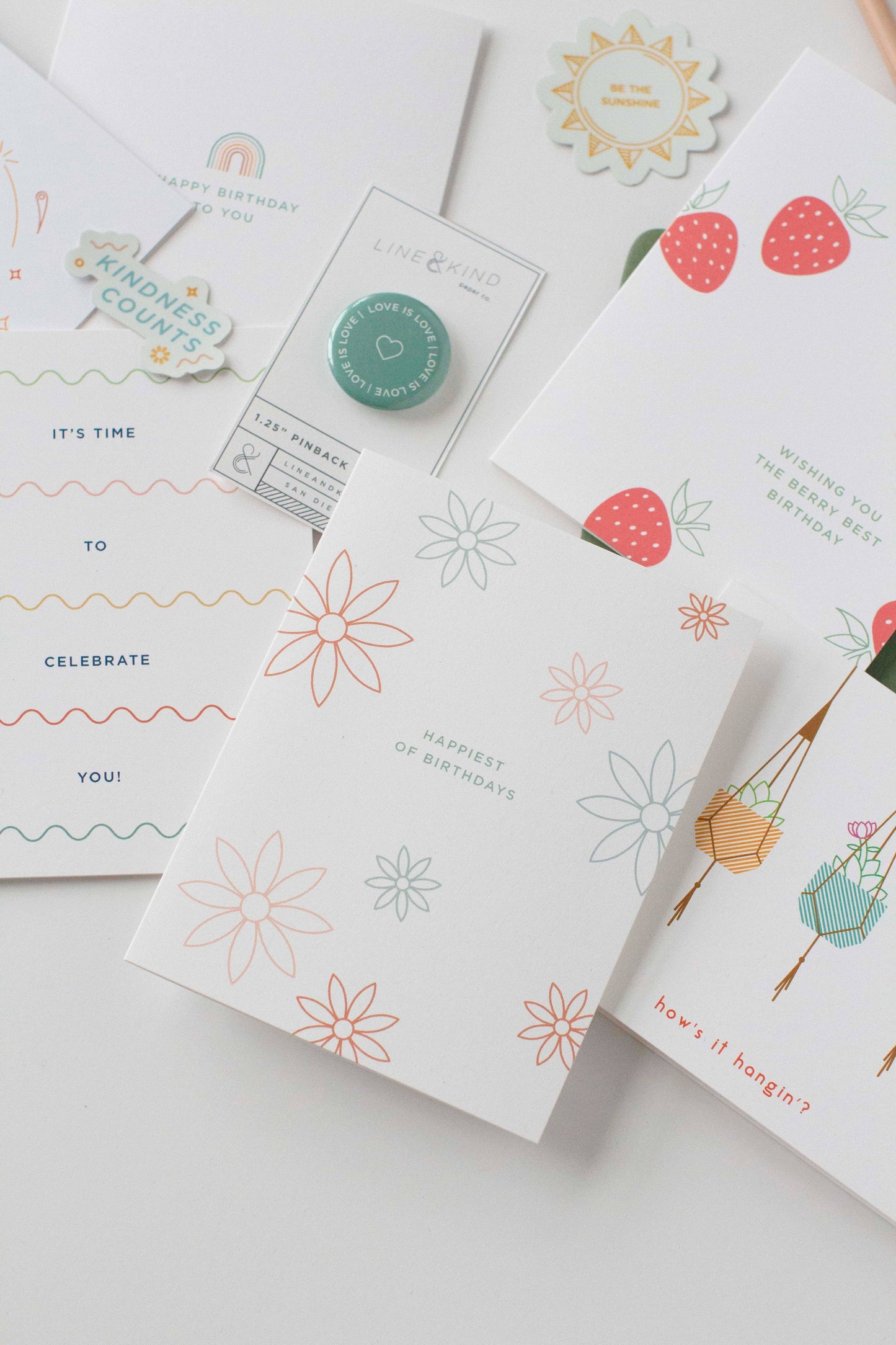 Line & Kind Paper - Birthday - Daisy Flower