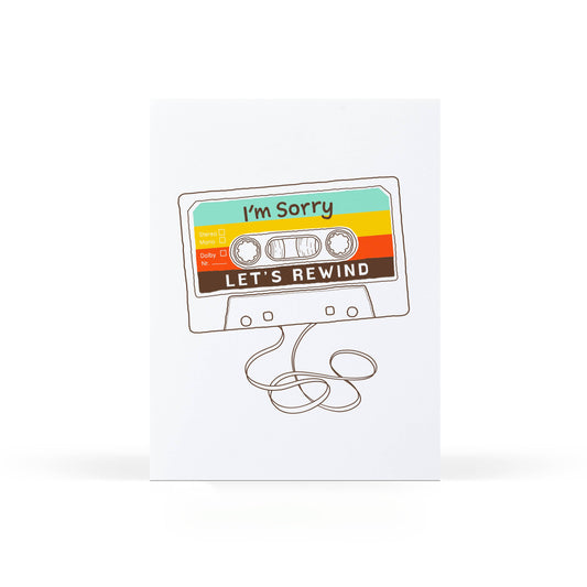 Sweet Bippy Press - Let's Rewind Greeting Card