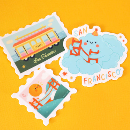 Yay! It's Vica - San Francisco Cable Car Stamp Sticker