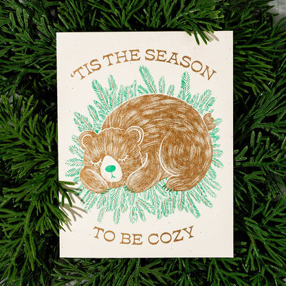 Bromstad Printing Co. - 'Tis The Season - Risograph Holiday Card