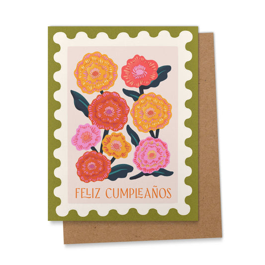 Ana Peake - Feliz Cumpleaños Marigold Spanish Birthday Card