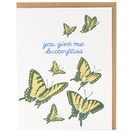 Smudge Ink - Swallowtail Butterflies Love Card