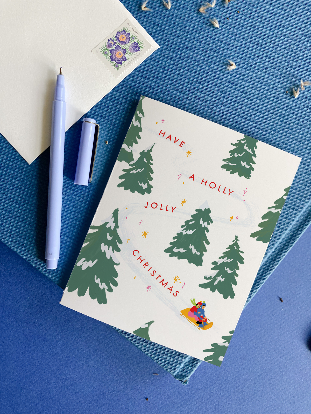 Karen Schipper - Jolly Sledding – Classic Christmas Card