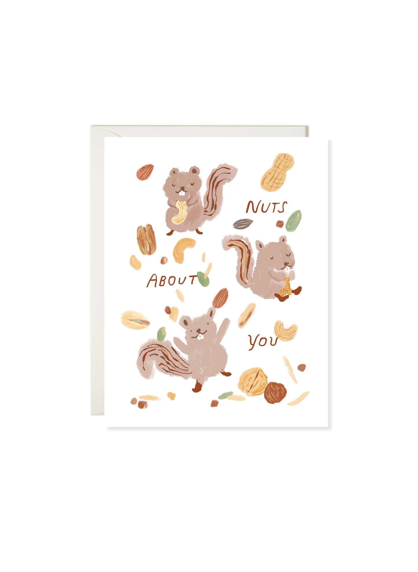 Karen Schipper - Nuts About You - Squirrel Pun Card