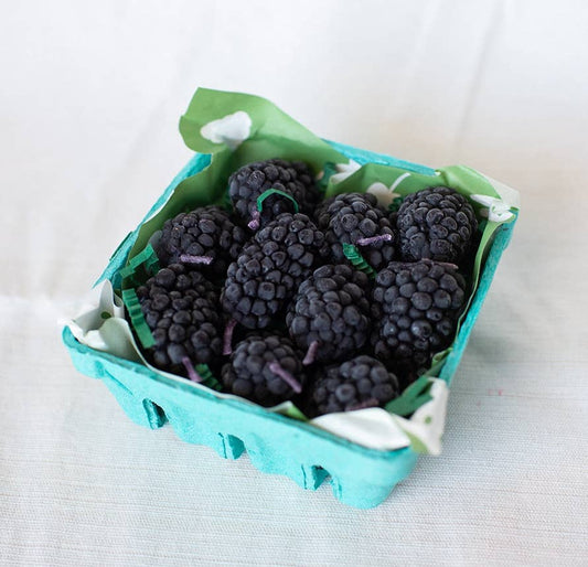 Happy Organics - Blackberry Beeswax Birthday Candles: 10