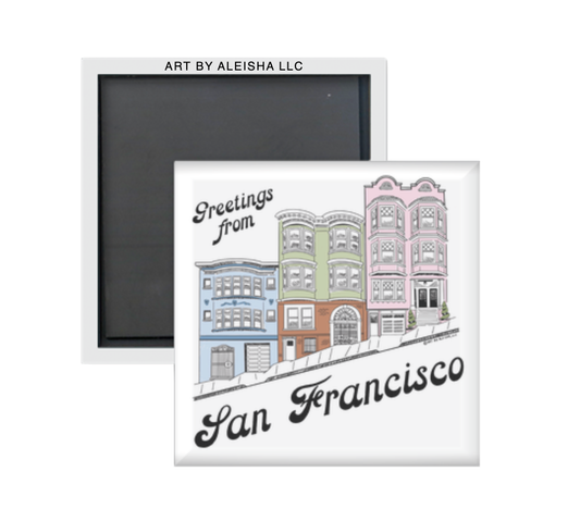 By Aleisha - Home Sweet San Francisco Magnet