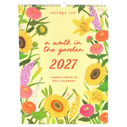 Smudge Ink - 2027 Walk in the Garden Wall Calendar