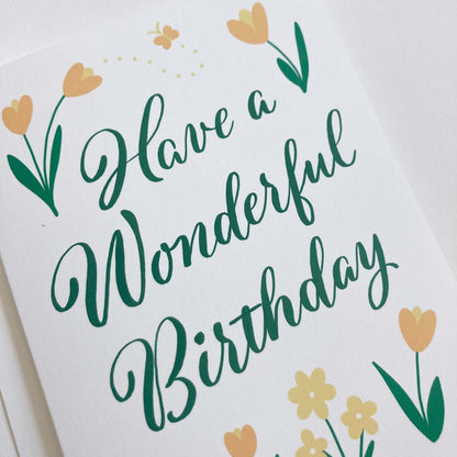 Quietude Studio - Flower Birthday Card