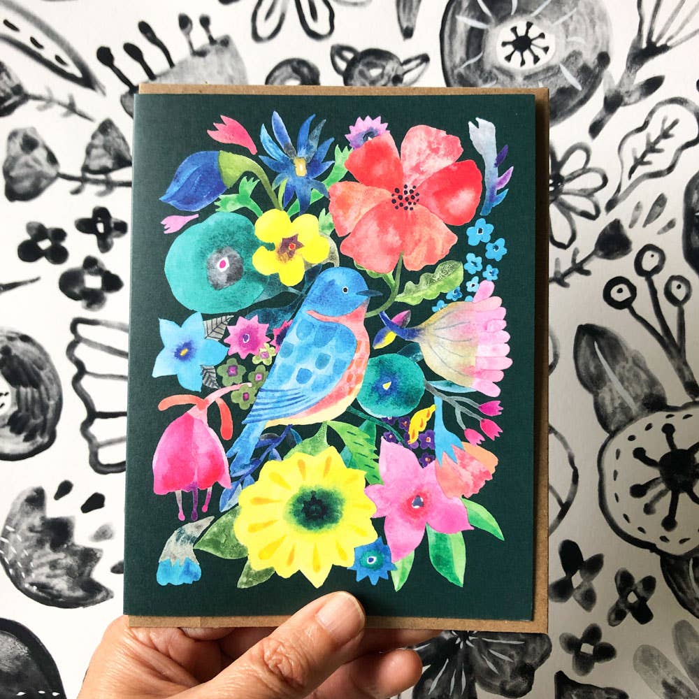 Honeyberry Studios - Bluebird Everyday Greeting Card