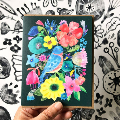 Honeyberry Studios - Bluebird Everyday Greeting Card