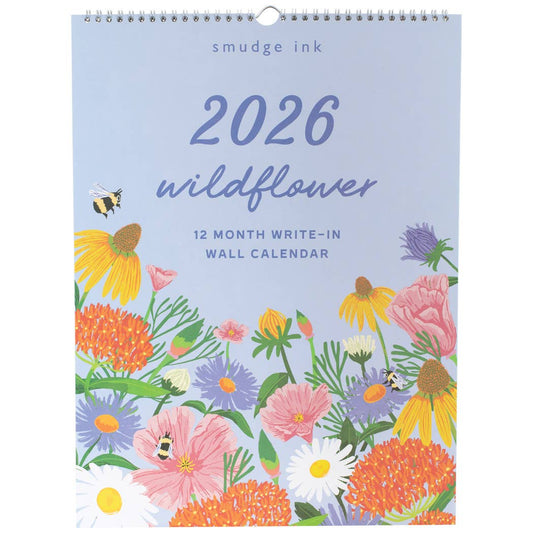 Smudge Ink - 2026 Wildflower Wall Calendar