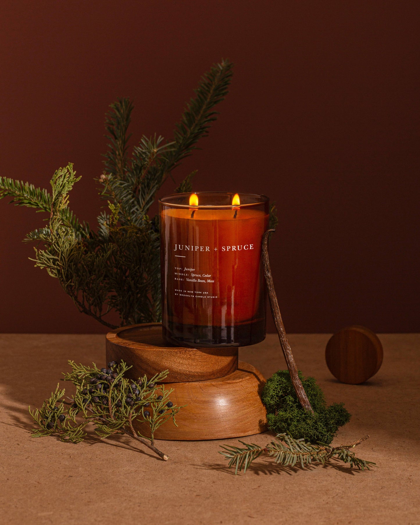 Brooklyn Candle Studio - Juniper + Spruce 2-Wick Candle