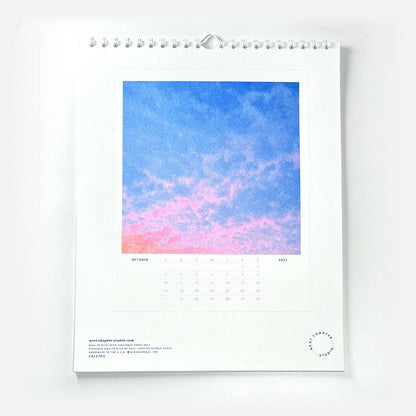 Next Chapter Studio - 2027 Risograph Wall Calendar - Sunsets