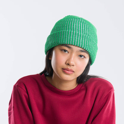 VERLOOP - Simple Rib Hat - Red Grey
