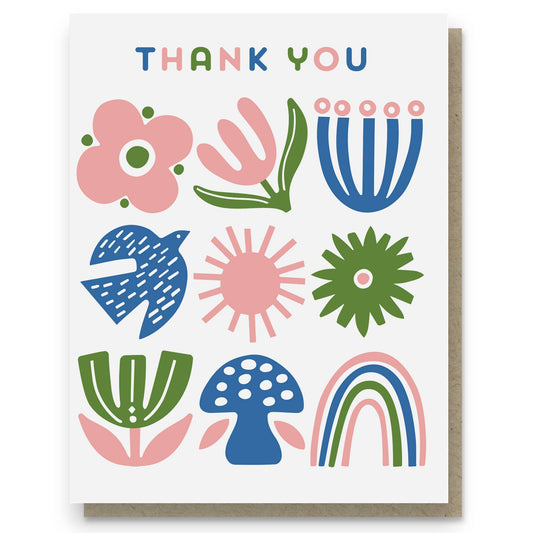 Paper Parasol Press - Garden Friends Thank You Card