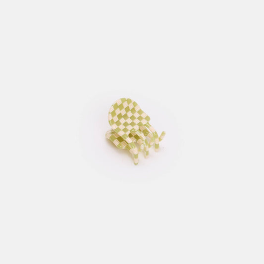 CHUNKS - Mini Claw in Olive Check