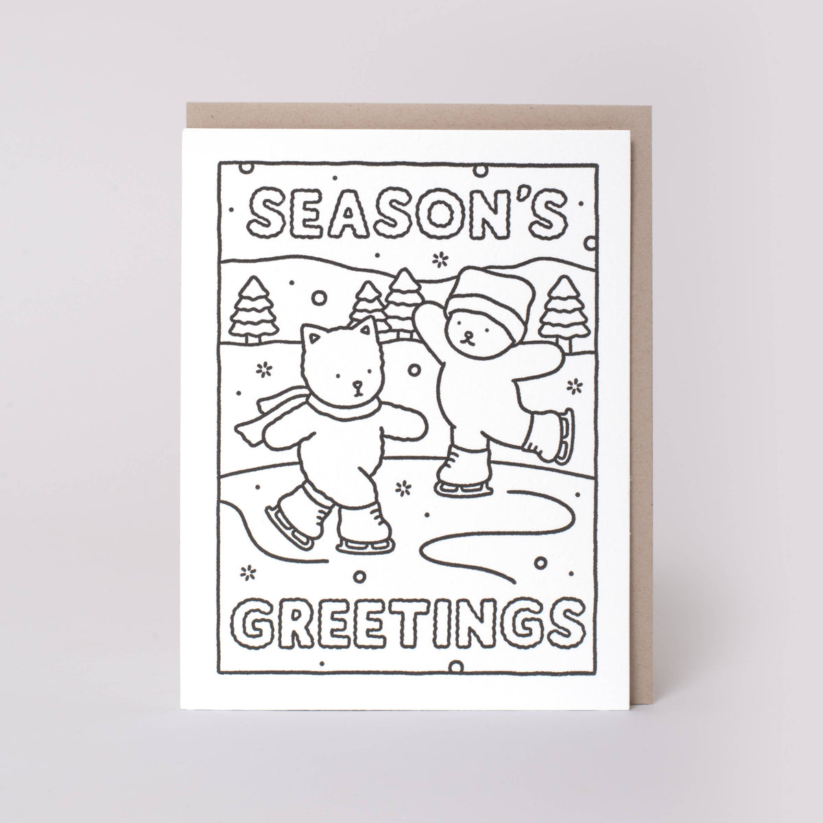 Bobbie Goods - Season's Greetings Coloring card