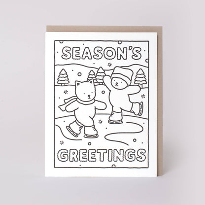 Bobbie Goods - Season's Greetings Coloring card