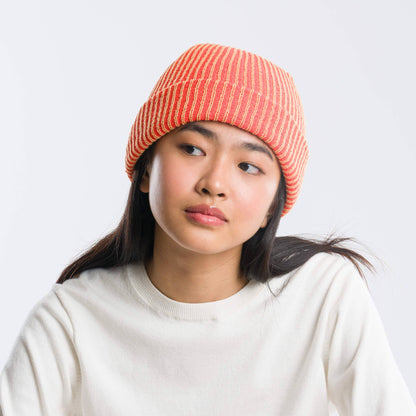 VERLOOP - Simple Rib Hat - Red Grey