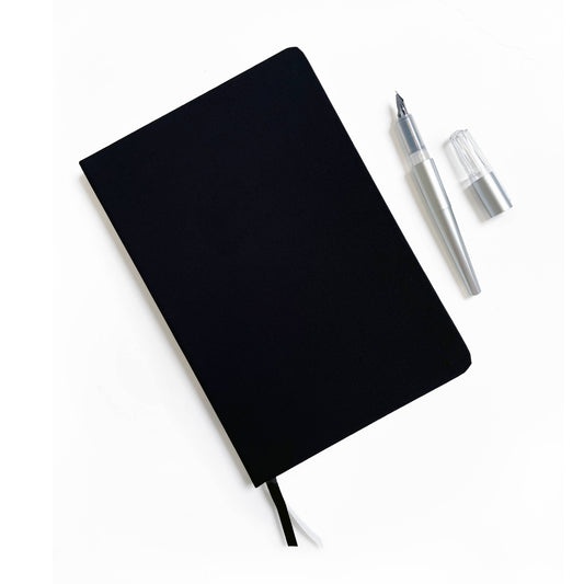 Studio Portmanteau - Linen Hardcover A5 Journal : Black
